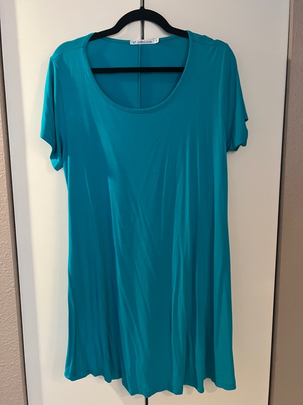 Jollie Lovin Blue Tunic style Swing Top Sz 1X
